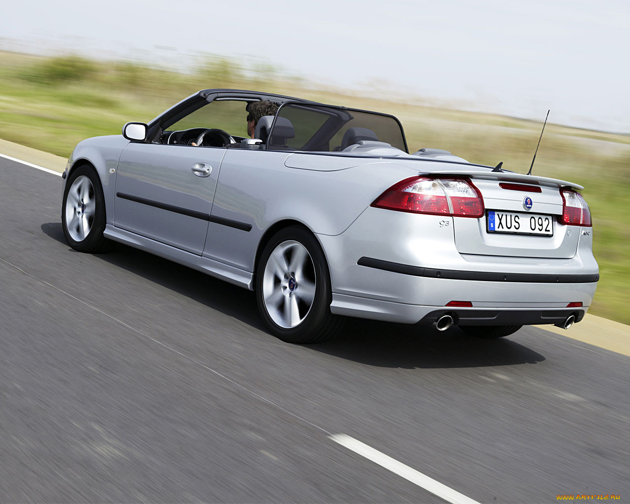 saab, convertible, 